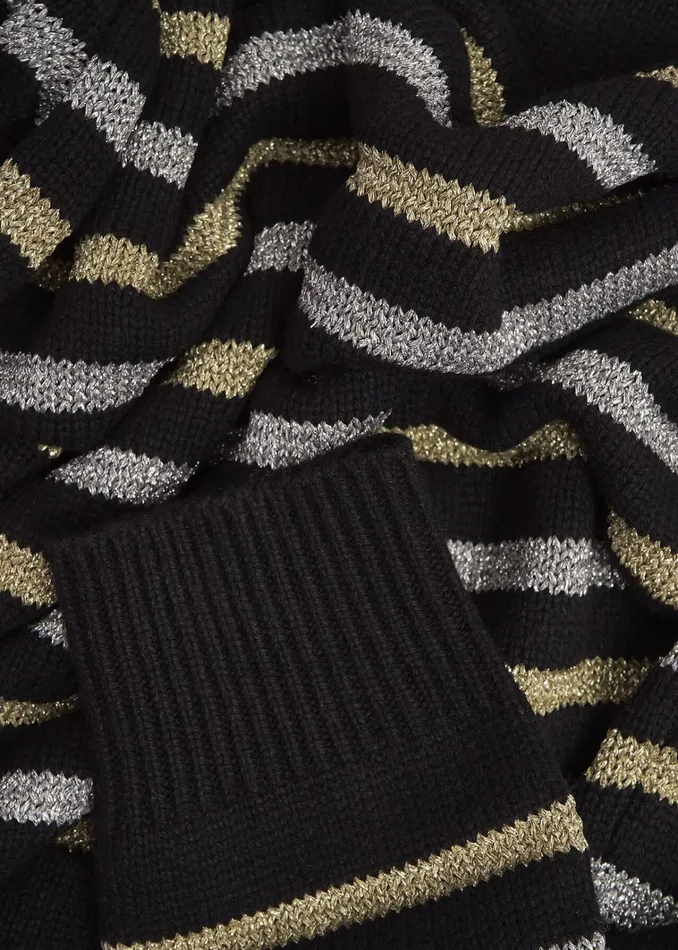 Women Destiny Sparkle Stripe Jumper Black Multi Hobbs Jumpers and Cardigans