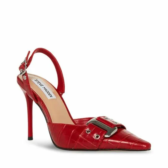 Women DILLON RED CROCODILE Red Crocodile Steve Madden Heels Women DILLON RED CROCODILE Red Crocodile Steve Madden Heels