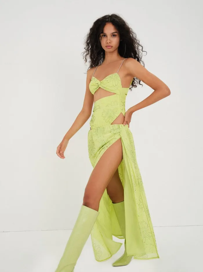 Women Dresses For Love and Lemons Anna Maxi Dress Green