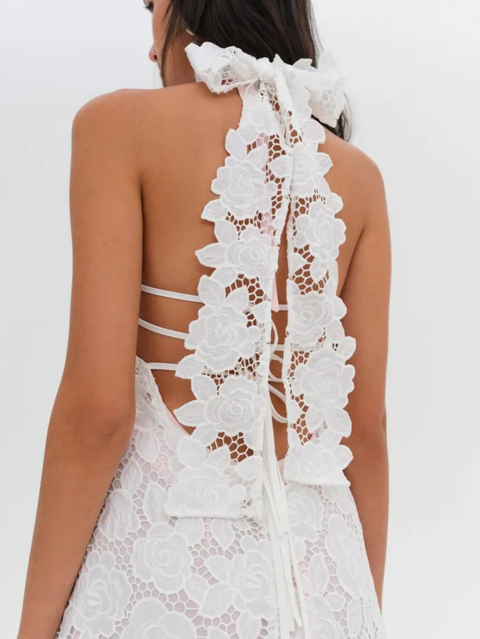 Women Dresses For Love and Lemons Astoria Lace Maxi Dress White Women Dresses For Love and Lemons Astoria Lace Maxi Dress White