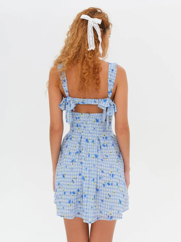 Women Dresses For Love and Lemons August Mini Dress Blue Women Dresses For Love and Lemons August Mini Dress Blue
