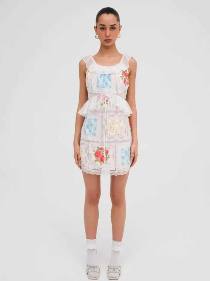 Women Dresses For Love and Lemons Aviana Mini Dress White Women Dresses For Love and Lemons Aviana Mini Dress White