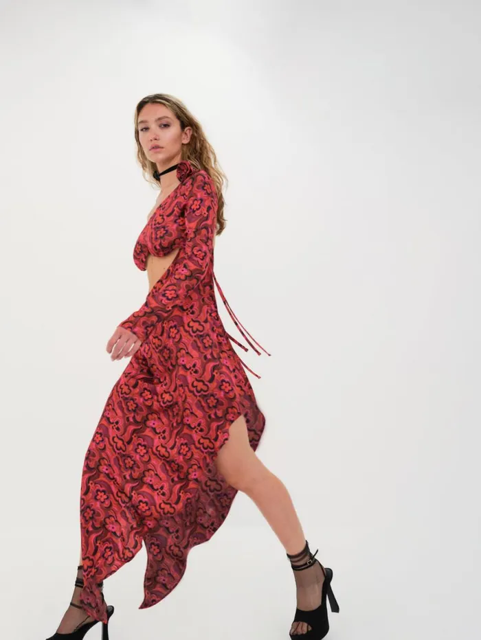 Women Dresses For Love and Lemons Davina Maxi Dress Red Women Dresses For Love and Lemons Davina Maxi Dress Red
