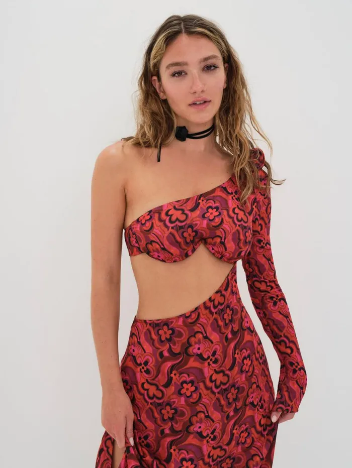 Women Dresses For Love and Lemons Davina Maxi Dress Red Women Dresses For Love and Lemons Davina Maxi Dress Red