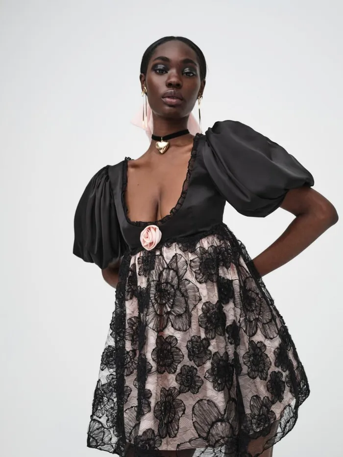Women Dresses For Love and Lemons Fatima Mini Dress Black Women Dresses For Love and Lemons Fatima Mini Dress Black