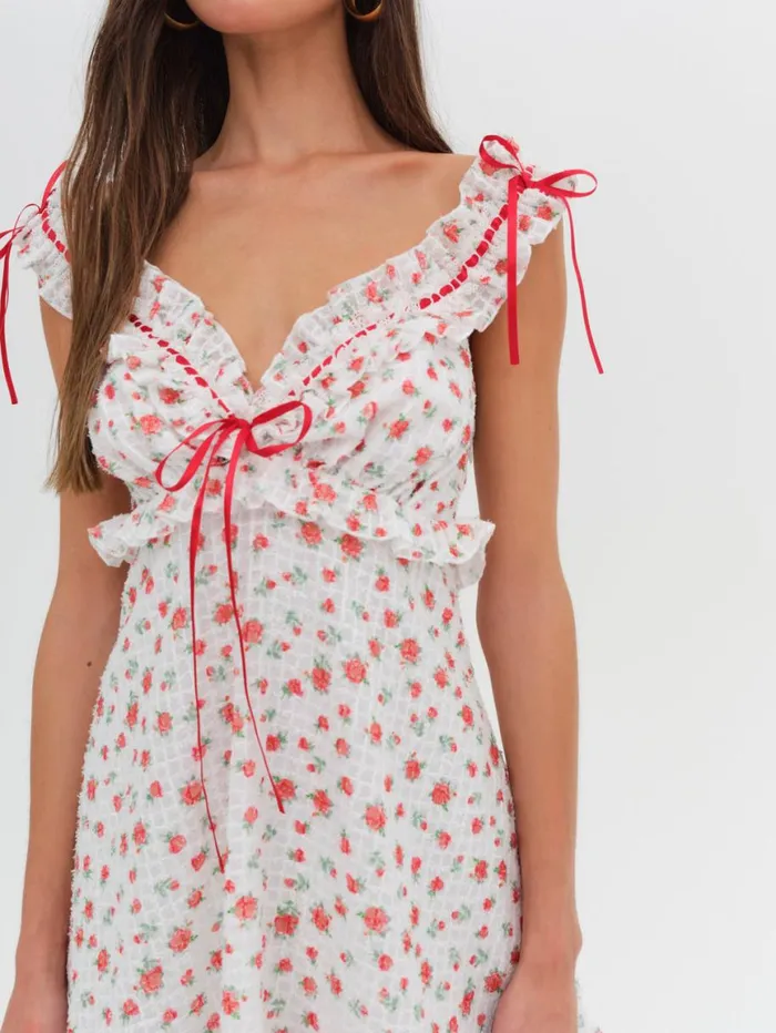 Women Dresses For Love and Lemons Gidget Mini Dress Red Women Dresses For Love and Lemons Gidget Mini Dress Red