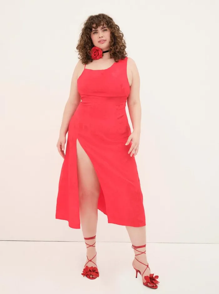 Women Dresses For Love and Lemons Ilana Midi Dress Red Women Dresses For Love and Lemons Ilana Midi Dress Red