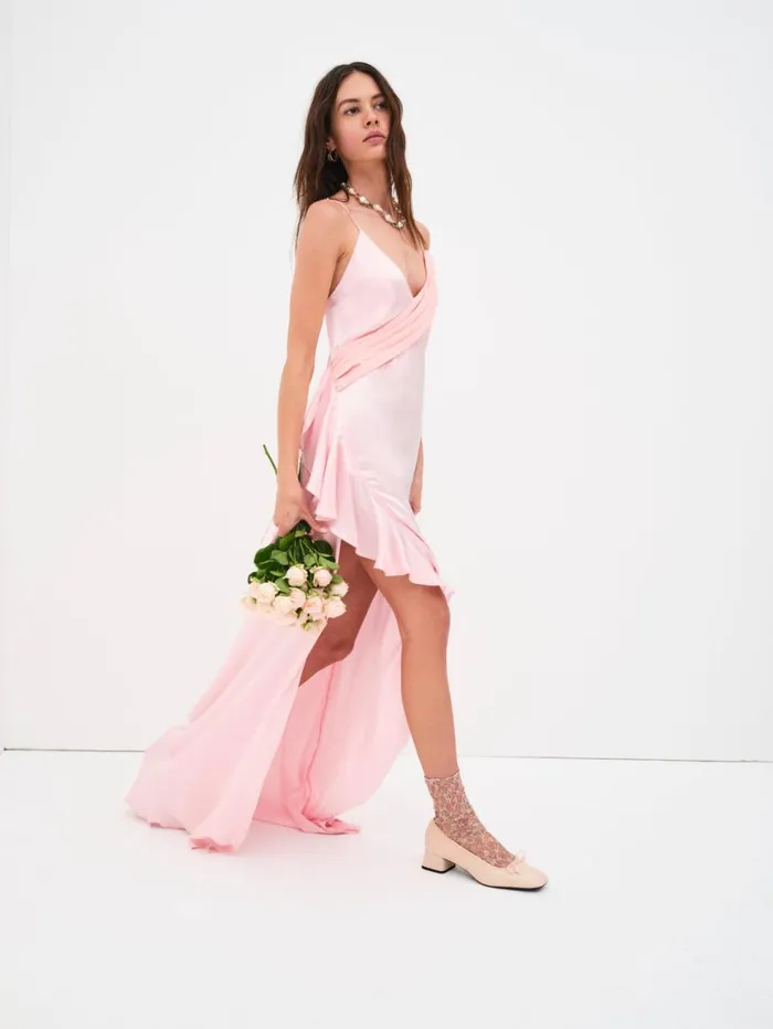 Women Dresses For Love and Lemons James Maxi Dress Coral Women Dresses For Love and Lemons James Maxi Dress Coral