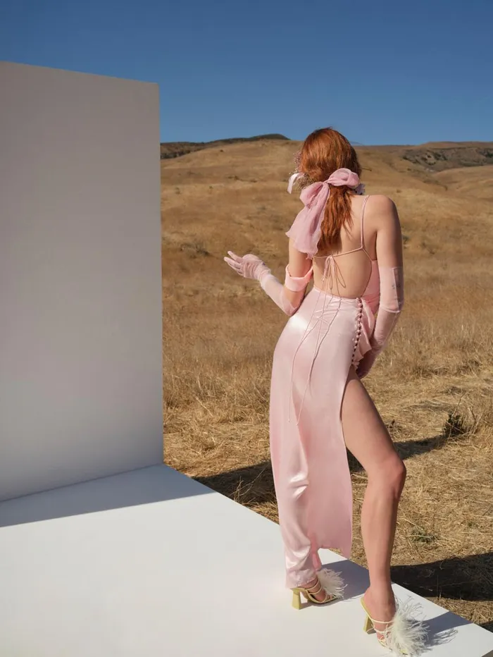 Women Dresses For Love and Lemons James Maxi Dress Coral Women Dresses For Love and Lemons James Maxi Dress Coral
