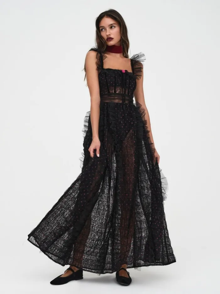 Women Dresses For Love and Lemons Janelle Maxi Dress Black
