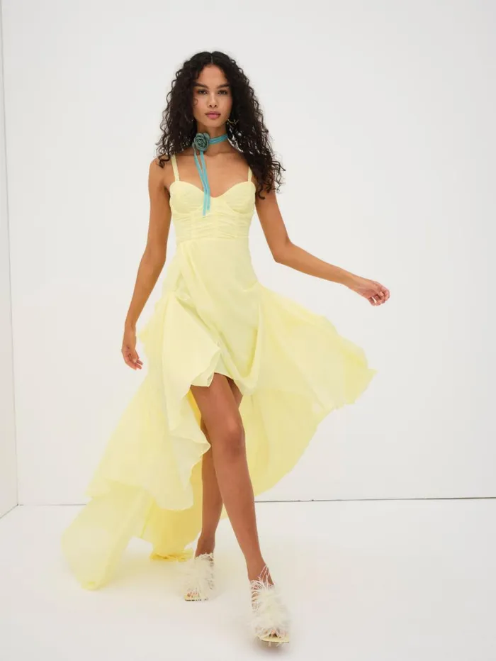 Women Dresses For Love and Lemons June Maxi Dress Yellow