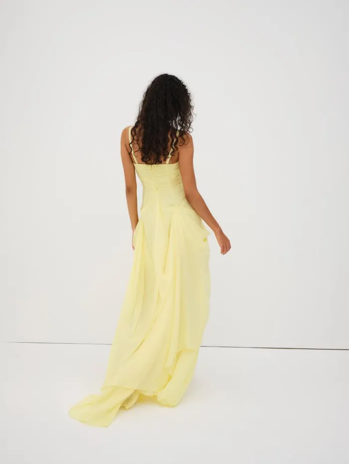 Women Dresses For Love and Lemons June Maxi Dress Yellow Women Dresses For Love and Lemons June Maxi Dress Yellow