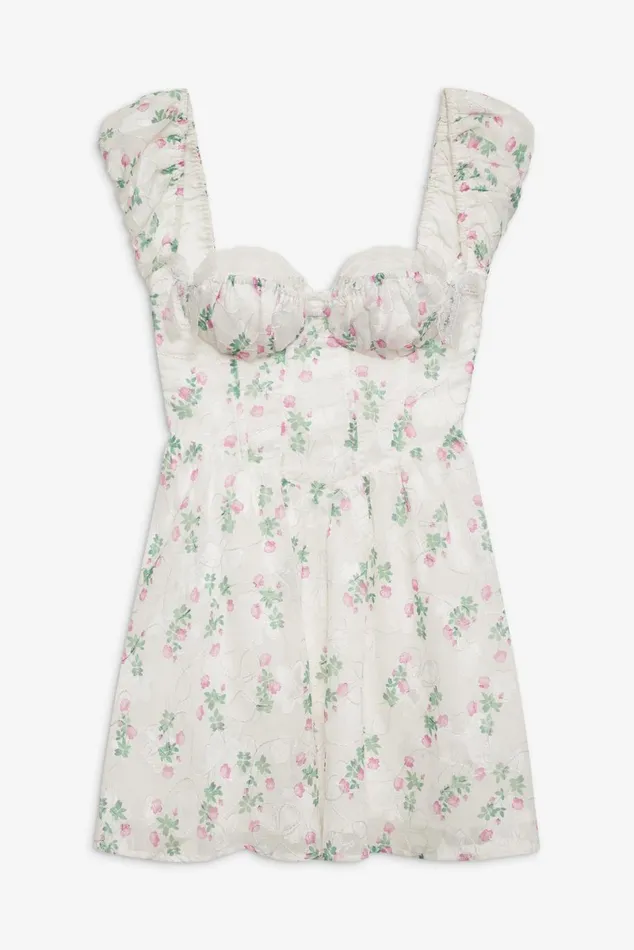 Women Dresses For Love and Lemons Remi Mini Dress White Women Dresses For Love and Lemons Remi Mini Dress White