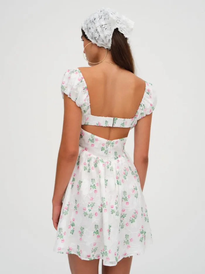 Women Dresses For Love and Lemons Remi Mini Dress White Women Dresses For Love and Lemons Remi Mini Dress White