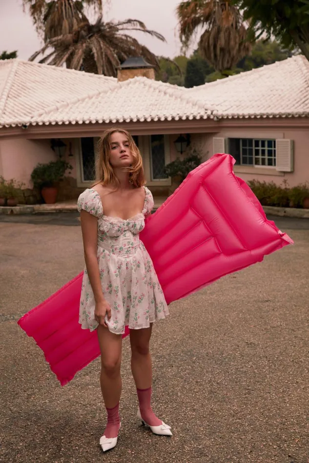 Women Dresses For Love and Lemons Remi Mini Dress White Women Dresses For Love and Lemons Remi Mini Dress White