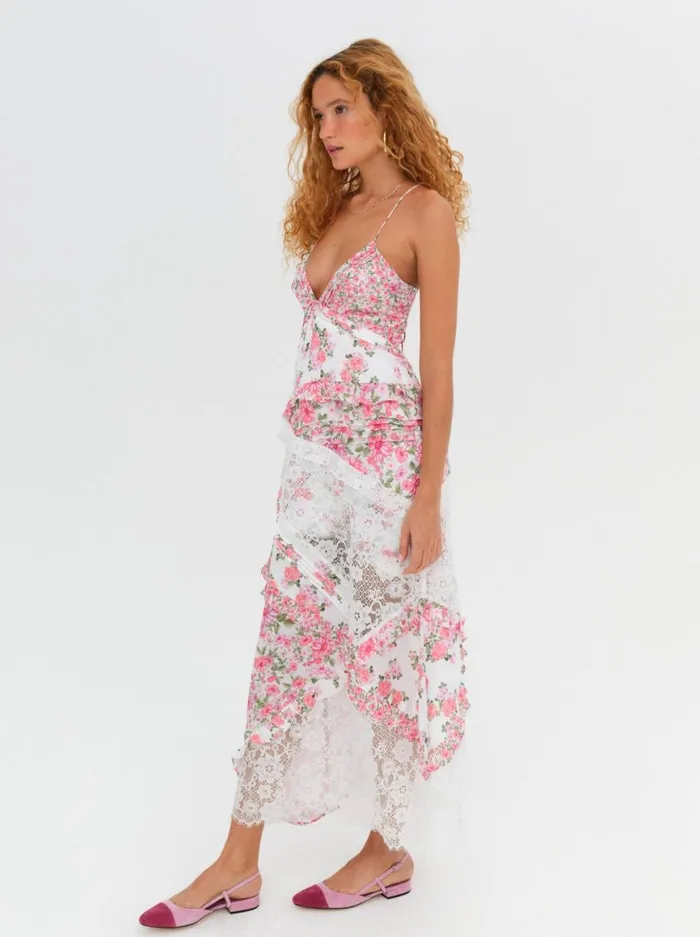 Women Dresses For Love and Lemons Rosalyn Maxi Dress Pink Women Dresses For Love and Lemons Rosalyn Maxi Dress Pink
