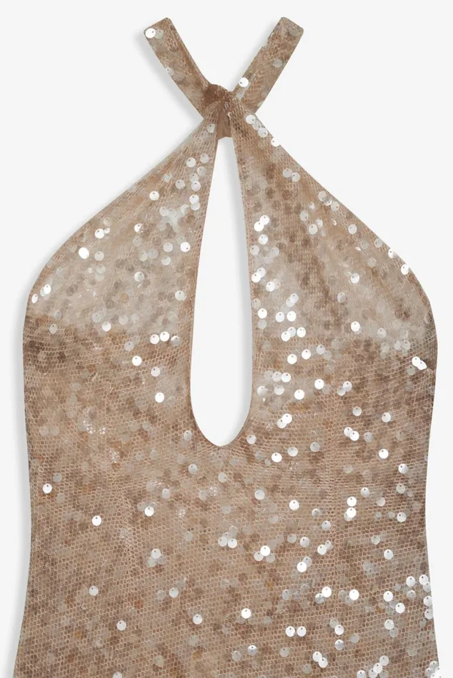 Women Dresses For Love and Lemons Sydney Sequin Maxi Dress Neutral Women Dresses For Love and Lemons Sydney Sequin Maxi Dress Neutral