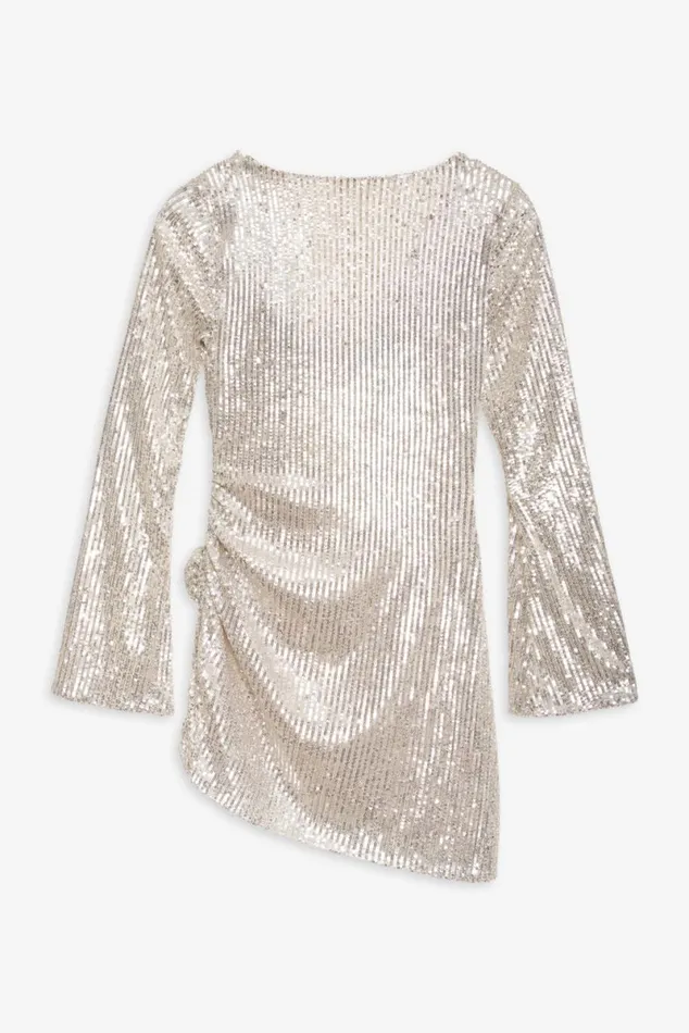 Women Dresses For Love and Lemons Tia Mini Dress Silver Women Dresses For Love and Lemons Tia Mini Dress Silver
