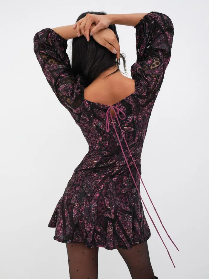 Women Dresses For Love and Lemons Valerie Mini Dress Purple Women Dresses For Love and Lemons Valerie Mini Dress Purple