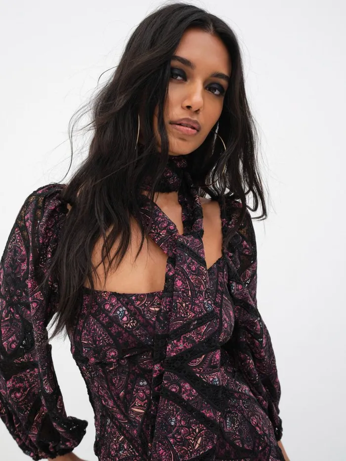 Women Dresses For Love and Lemons Valerie Mini Dress Purple Women Dresses For Love and Lemons Valerie Mini Dress Purple