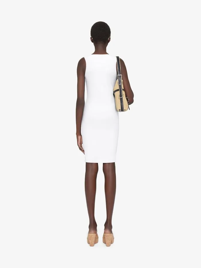 Women Dresses Givenchy Tank Dress In Cotton With 4G Detail White