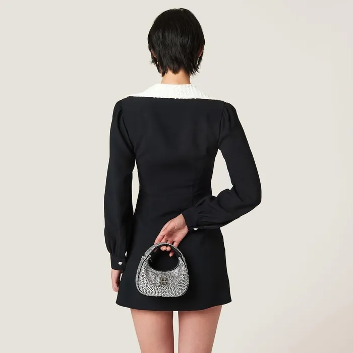 Women Dresses Miu Miu Sabl Dress Black Women Dresses Miu Miu Sabl Dress Black
