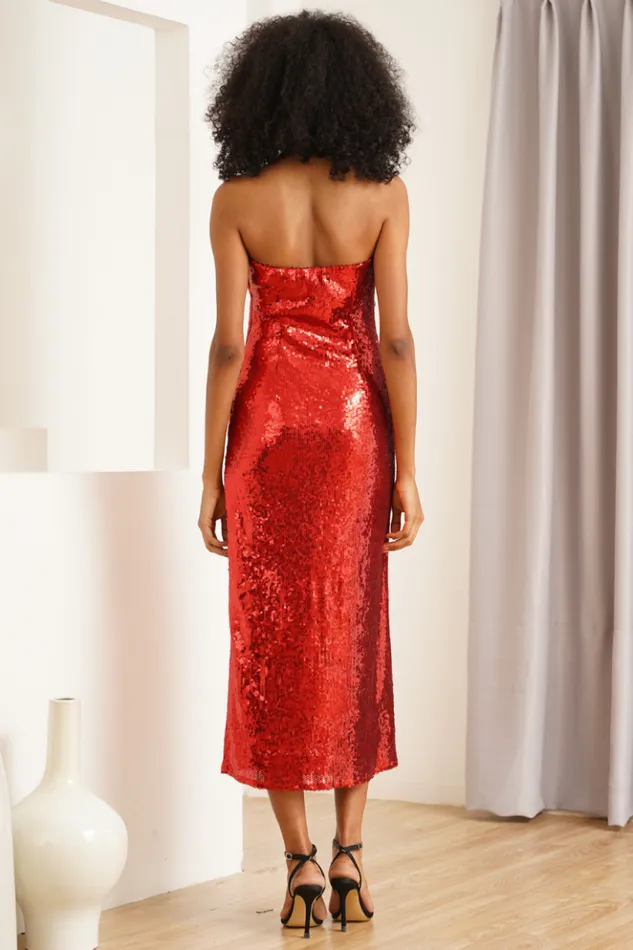 Women Dresses YUMI KIM ARIANA DRESS Red Sequins