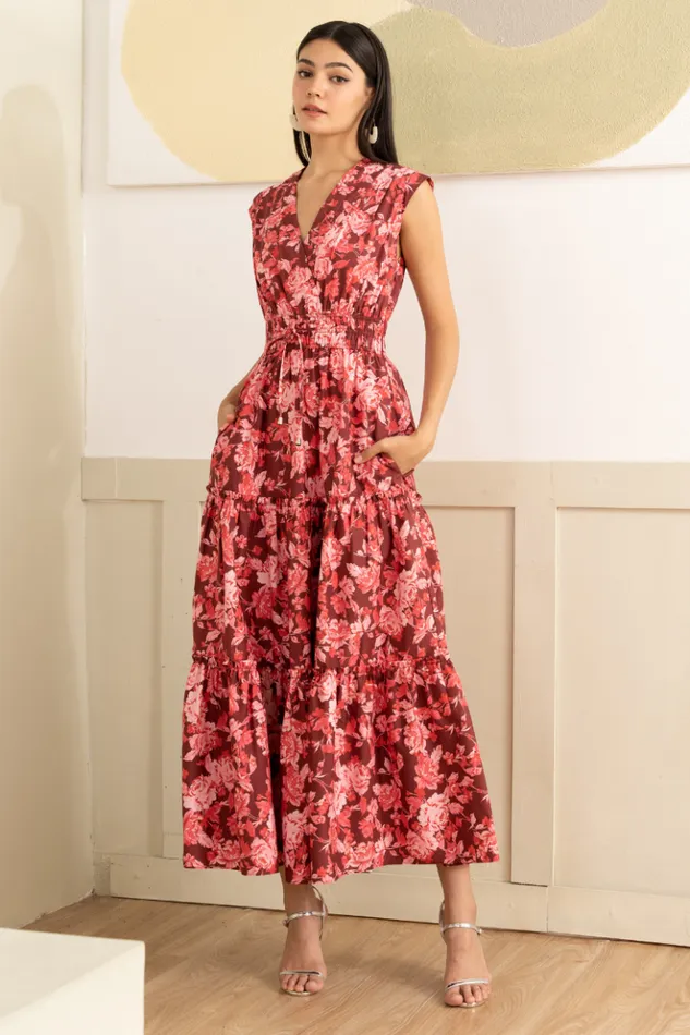 Women Dresses YUMI KIM MITZI DRESS Flower Crest Crimson