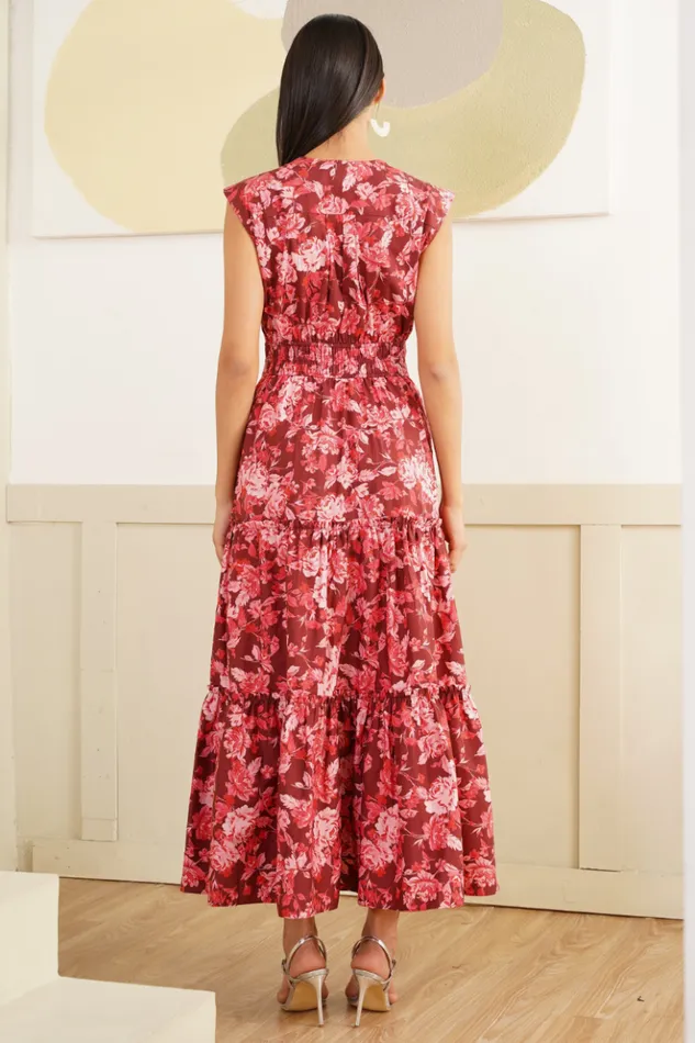 Women Dresses YUMI KIM MITZI DRESS Flower Crest Crimson