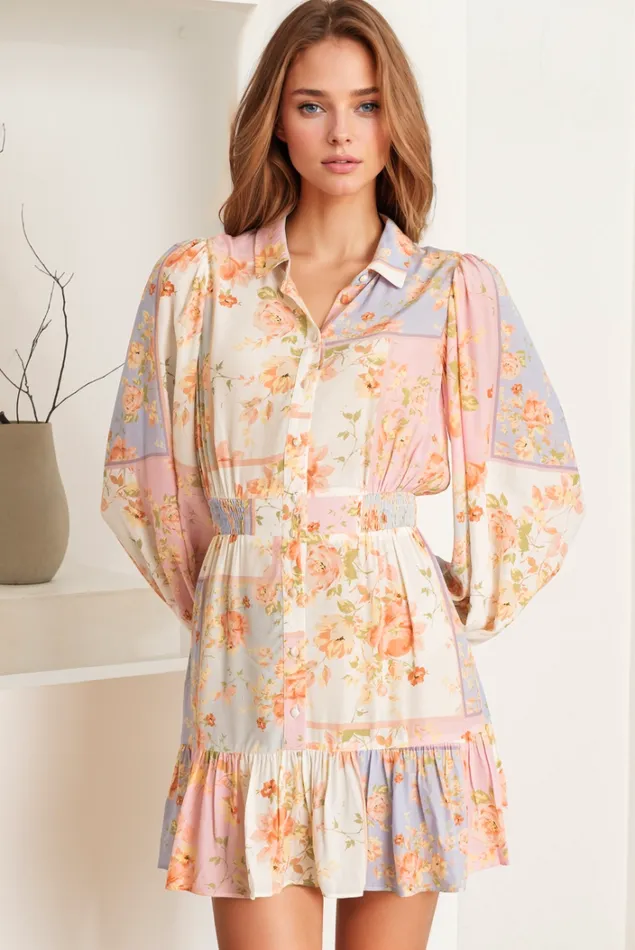 Women Dresses YUMI KIM Remy Dress Floral Dress Petal Patchwork