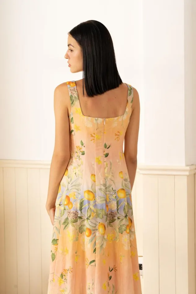 Women Dresses YUMI KIM SIENNA DRESS Coastal Grove Sunset
