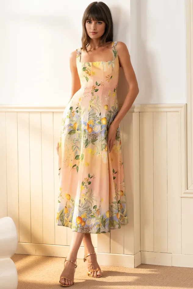 Women Dresses YUMI KIM SIENNA DRESS Coastal Grove Sunset