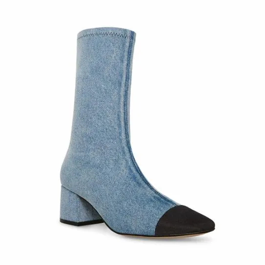 Women ELISHA DENIM FABRIC Denim Fabric Steve Madden Boots and Booties Women ELISHA DENIM FABRIC Denim Fabric Steve Madden Boots and Booties