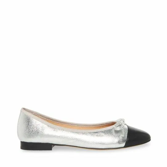 Women ELLISON SILVER Silver Steve Madden Loafers and Flats