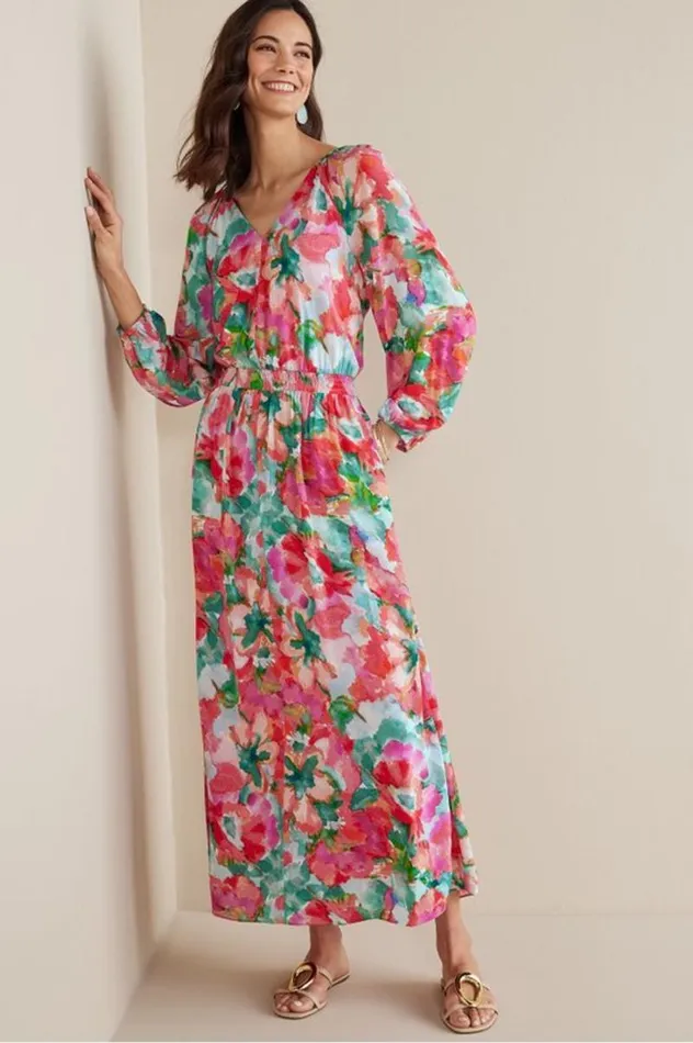 Women Evalina Maxi Dress Tropical Floral Soft Surroundings Dresses Women Evalina Maxi Dress Tropical Floral Soft Surroundings Dresses
