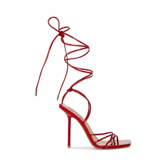 Women EVITA RED PATENT Red Patent Steve Madden Heels