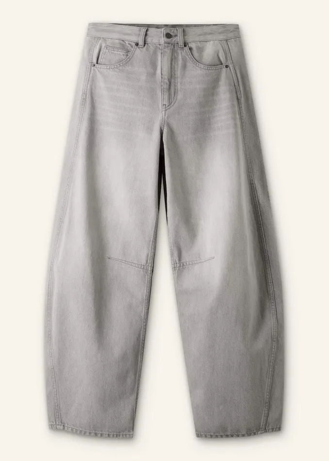 Women Extreme Tapered Jean Soft Grey MEEM