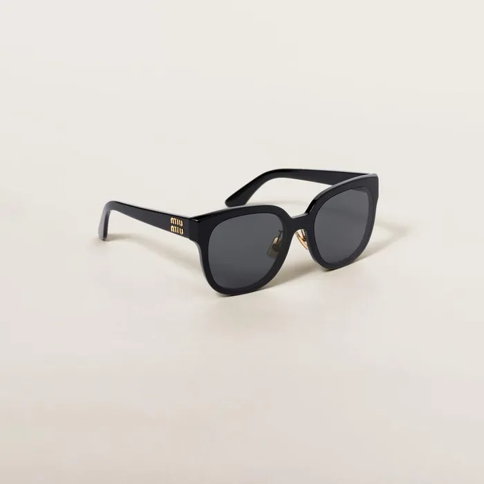 Women Eyewear Miu Miu Miu Miu Logo Sunglasses Slate Gray Lenses Women Eyewear Miu Miu Miu Miu Logo Sunglasses Slate Gray Lenses
