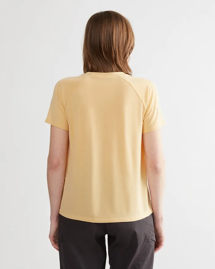 Women Fafne Tencel SS Tee Chaya Sand Klttermusen TShirts
