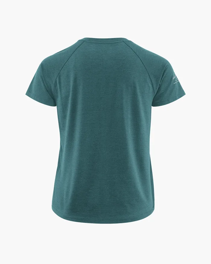 Women Fafne Tencel SS Tee Dark Deep Sea Klttermusen Base Layers