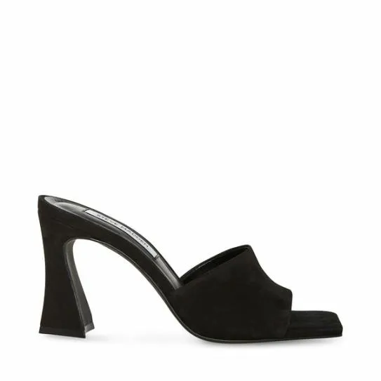 Women FAIRFAX BLACK NUBUCK Black Nubuck Steve Madden Heels