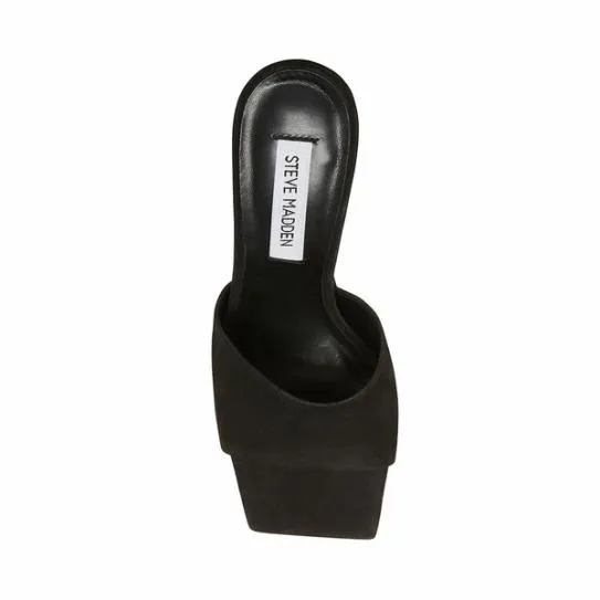 Women FAIRFAX BLACK NUBUCK Black Nubuck Steve Madden Heels Women FAIRFAX BLACK NUBUCK Black Nubuck Steve Madden Heels