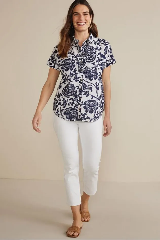 Women Gia Top Fiji Floral Soft Surroundings Tops Women Gia Top Fiji Floral Soft Surroundings Tops