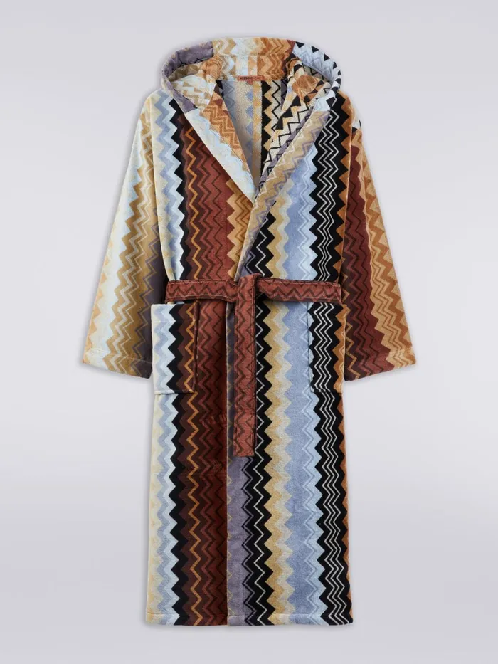 Women Giacomo Hooded Bathrobe Black Missoni Bathrobes