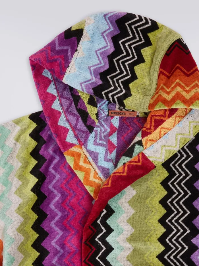 Women Giacomo Hooded Bathrobe Orange Missoni Bathrobes