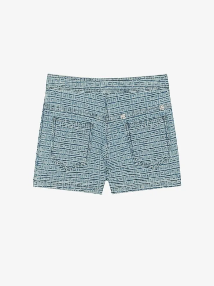 Women Girl 4 To 12 Years Givenchy Asymmetrical Skirt Shorts In 4G Denim Denim Blue Women Girl 4 To 12 Years Givenchy Asymmetrical Skirt Shorts In 4G Denim Denim Blue
