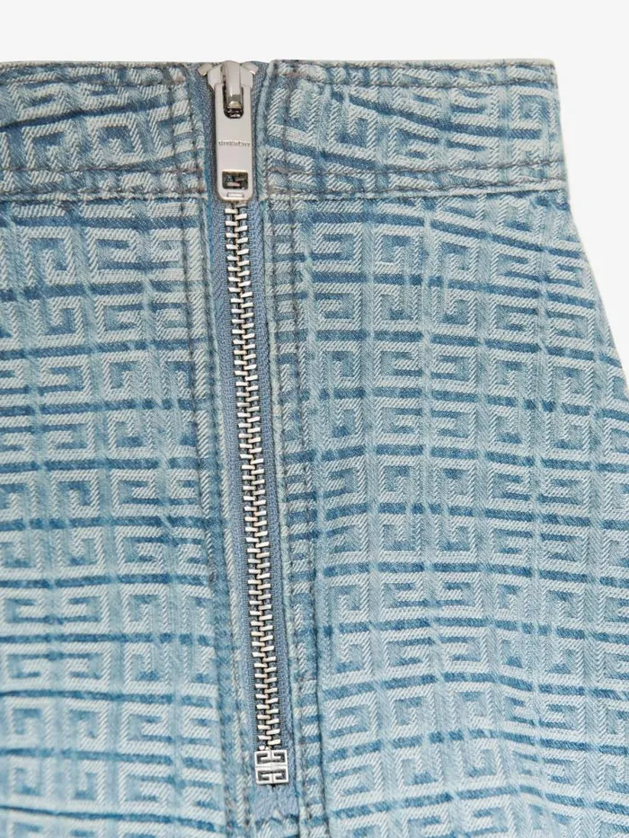 Women Girl 4 To 12 Years Givenchy Asymmetrical Skirt Shorts In 4G Denim Denim Blue Women Girl 4 To 12 Years Givenchy Asymmetrical Skirt Shorts In 4G Denim Denim Blue