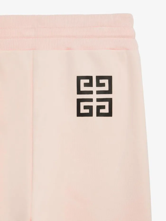 Women Girl 4 To 12 Years Givenchy GIVENCHY Jogger Pants In Fleece Light Pink
