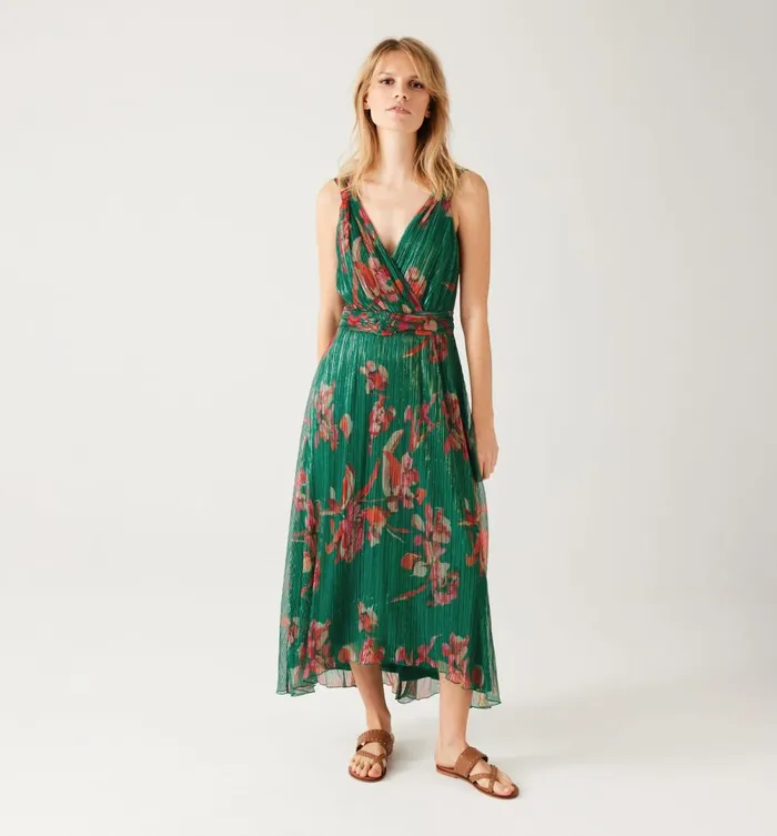 Women Glitzy Patterned Dress 8211 Turquoise Prints Promod Dresses