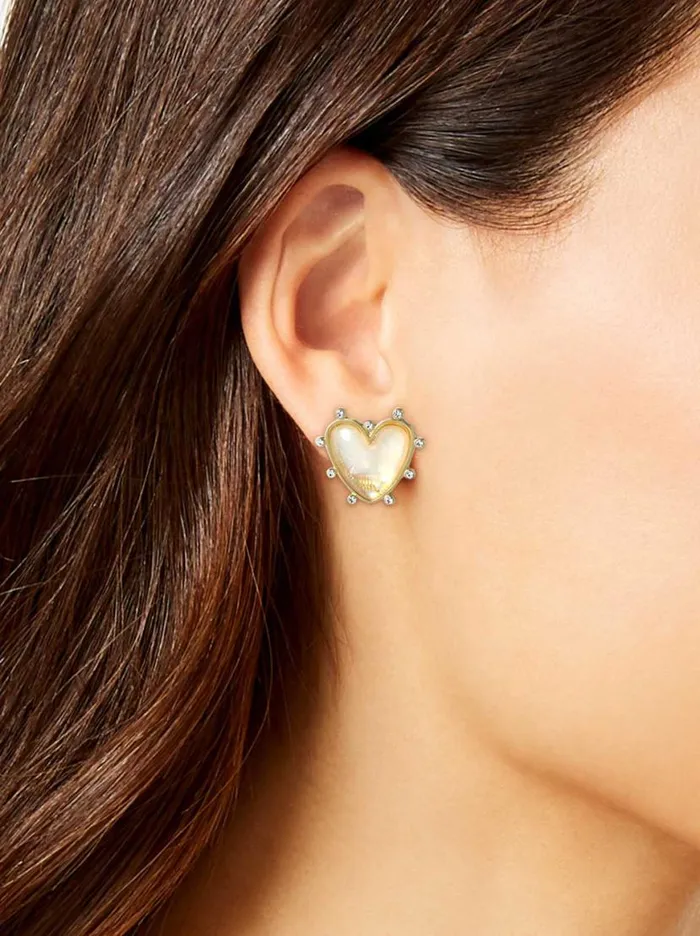 Women Heart Stud Earrings Jessica Simpson Earrings